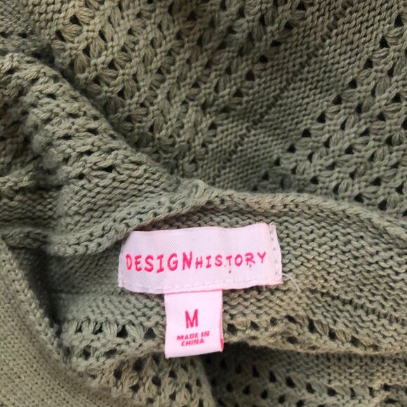 Vintage Womens Open Cardigan Knit Sweater Hoodie Medium - Picture 4 of 8